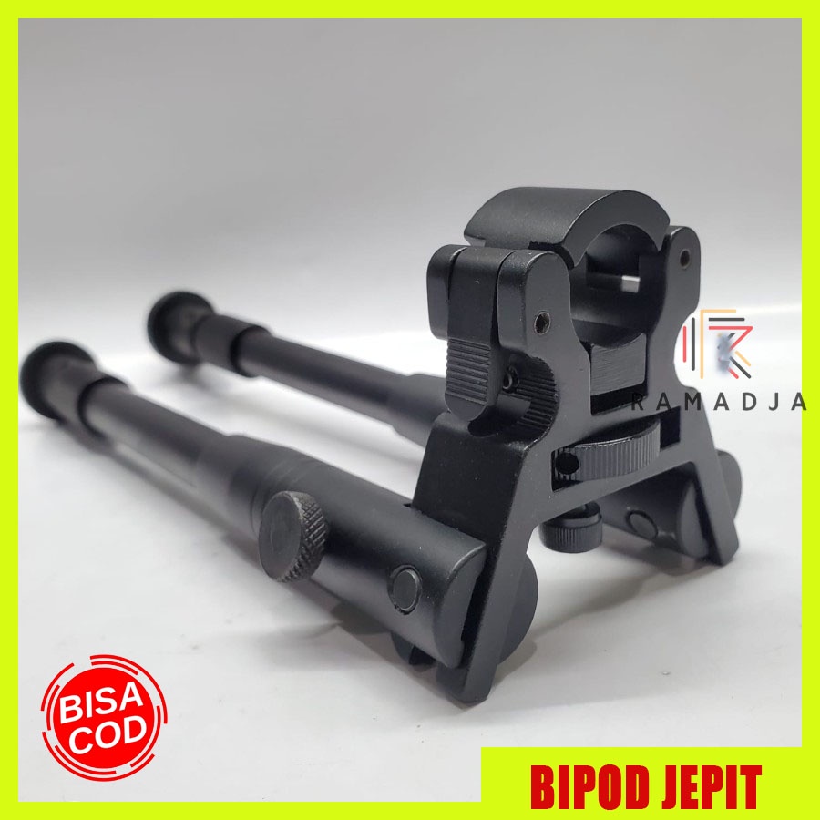 BIPOD JEPIT LARAS DUDUKAN SENAPAN ANGIN BIPOT JEPIT IMPORT BIPOD MURAH
