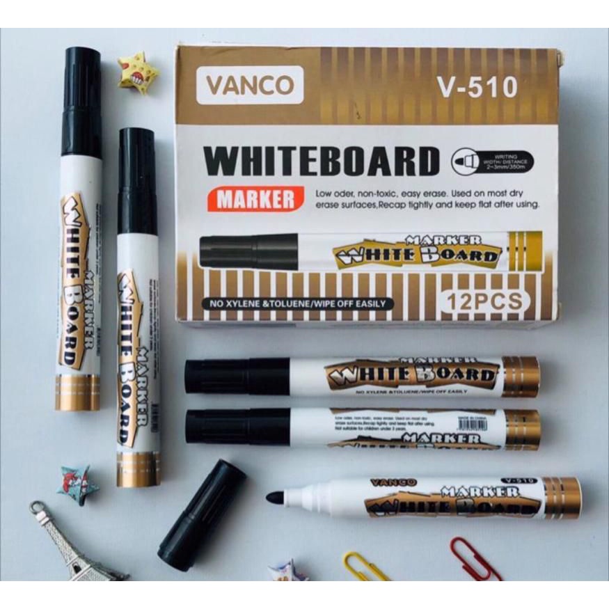 

( 1 PACK / 12 PCS ) SPIDOL PAPAN TULIS / SPIDOL WHITEBOARD / BOARD MARKER / SPIDOL HITAM