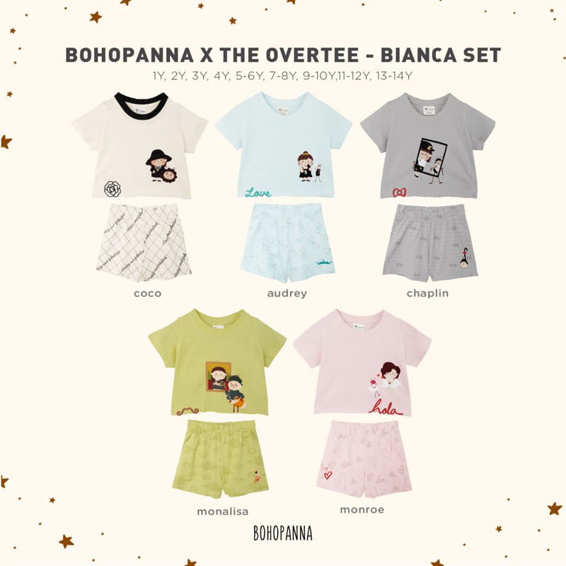 Boohopanna X Overtee Bianca Set / Setelan Anak Unisex