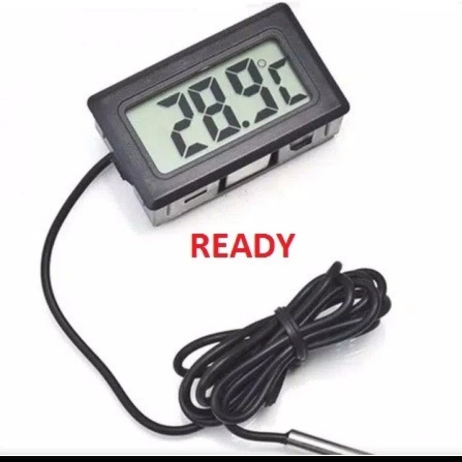 Thermometer Digital Mini Display Pengukur Temperatur Suhu Waterproof A