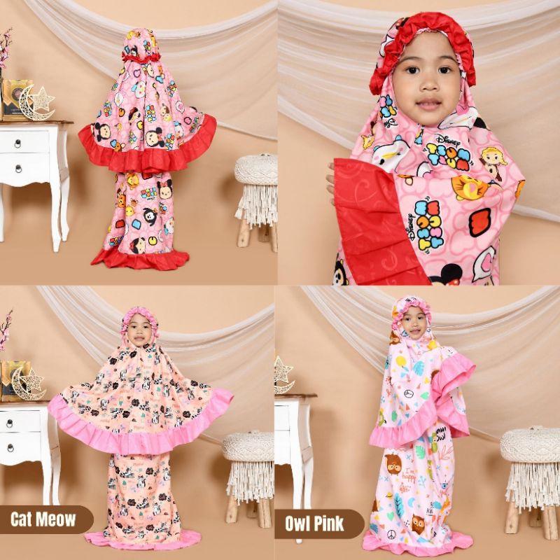 Mukenah Anak Premium 1-4 Tahun Free Pouch