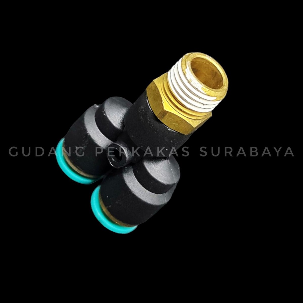 FITTING PU 6 mm FITTING PNEUMATIC FITTING KOMPRESOR SAMBUNGAN SELANG KOMPRESOR SAMBUNGAN SELANG PU M