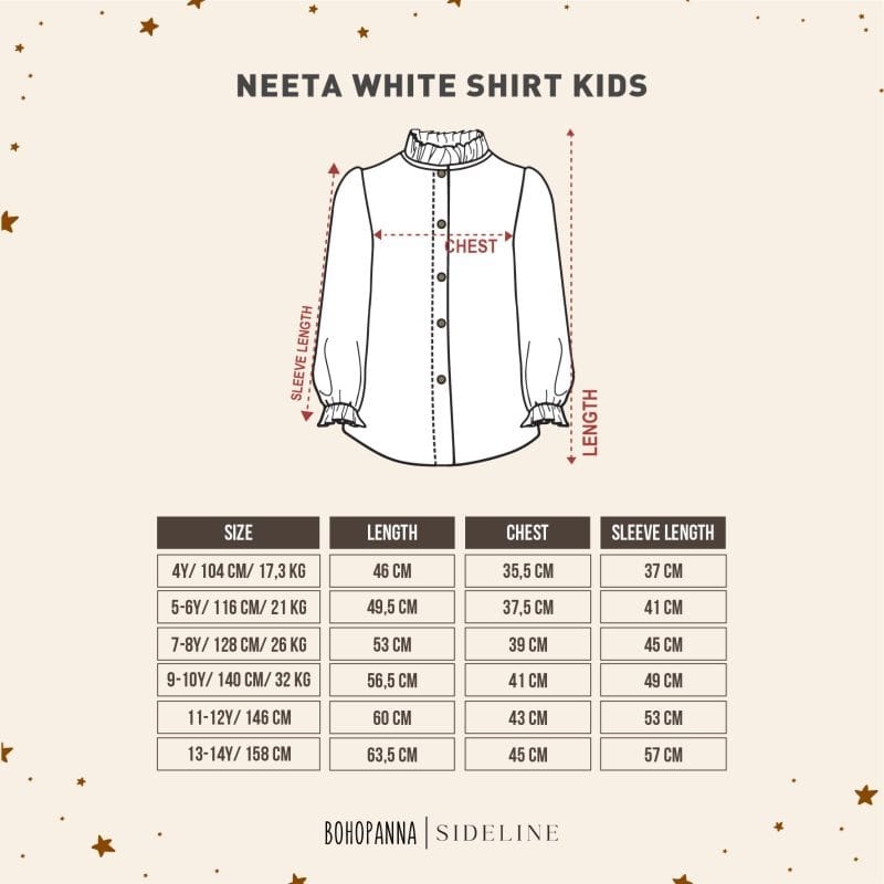 Bohopanna X Sideline Neeta Shirt / Atasan KemejaPerempuan Anak &amp; Ibu