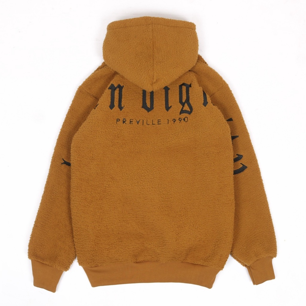 Jaket Sweater Hoodie Sherva Human Dignity Mustard Premium Distro