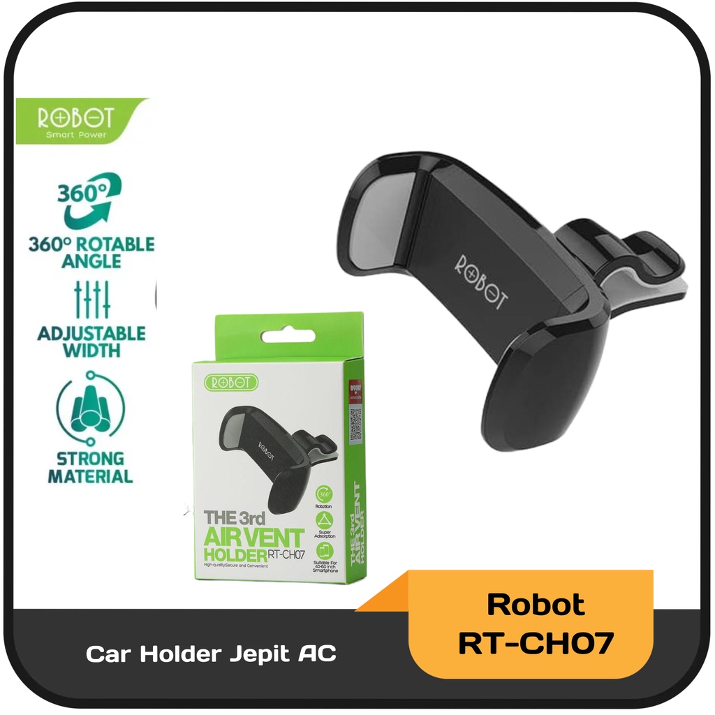 Car Holder Jepit AC Robot RT-CH07 Car Air Vent Stand holder