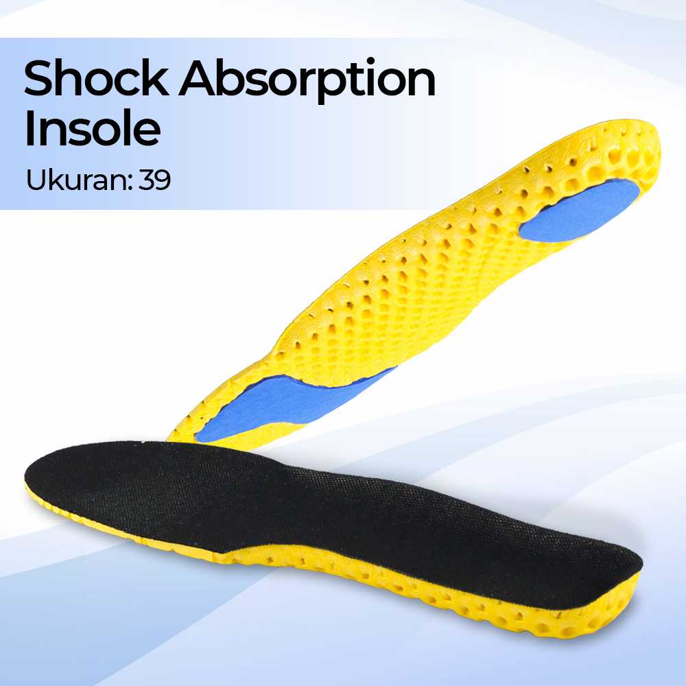 Alas Kaki Sepatu Honeycomb Shock Absorption Insole Anti Lecet Efek Anti Bau Insol Kasual Nyaman Digunakan