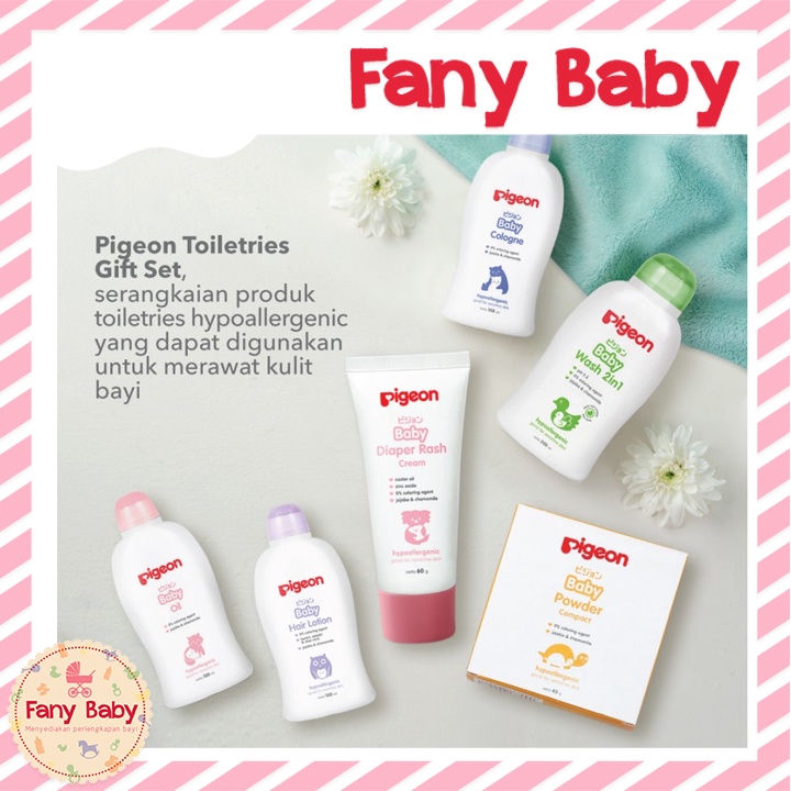 PIGEON TOILETRIES GIFT SET / PERLENGKAPAN MANDI BAYI