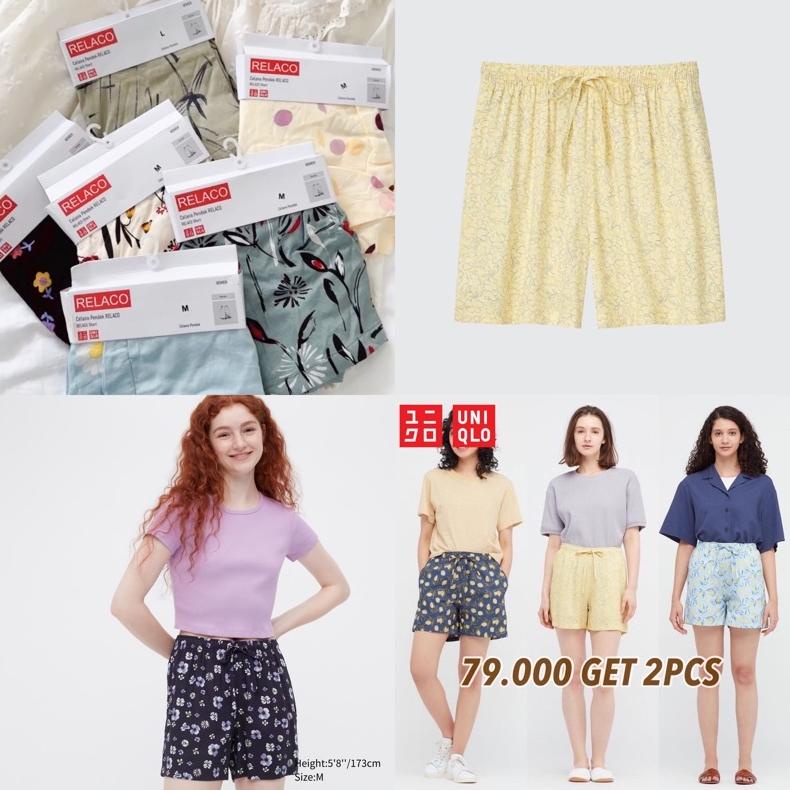 BAYAR DITEMPAT UNIQLO Joy Print Relaco Short murah