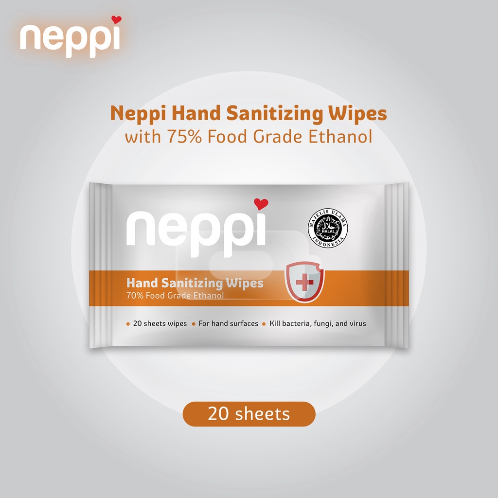 Neppi Hand Sanitizing Wipes 20s