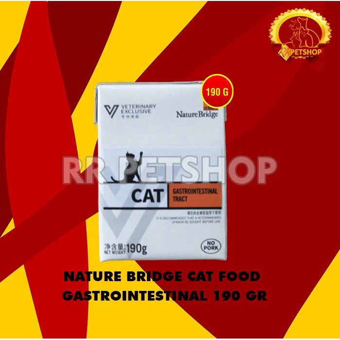 Makanan Kucing Nature Bridge Wet gastro intestinal Cat 190 gram