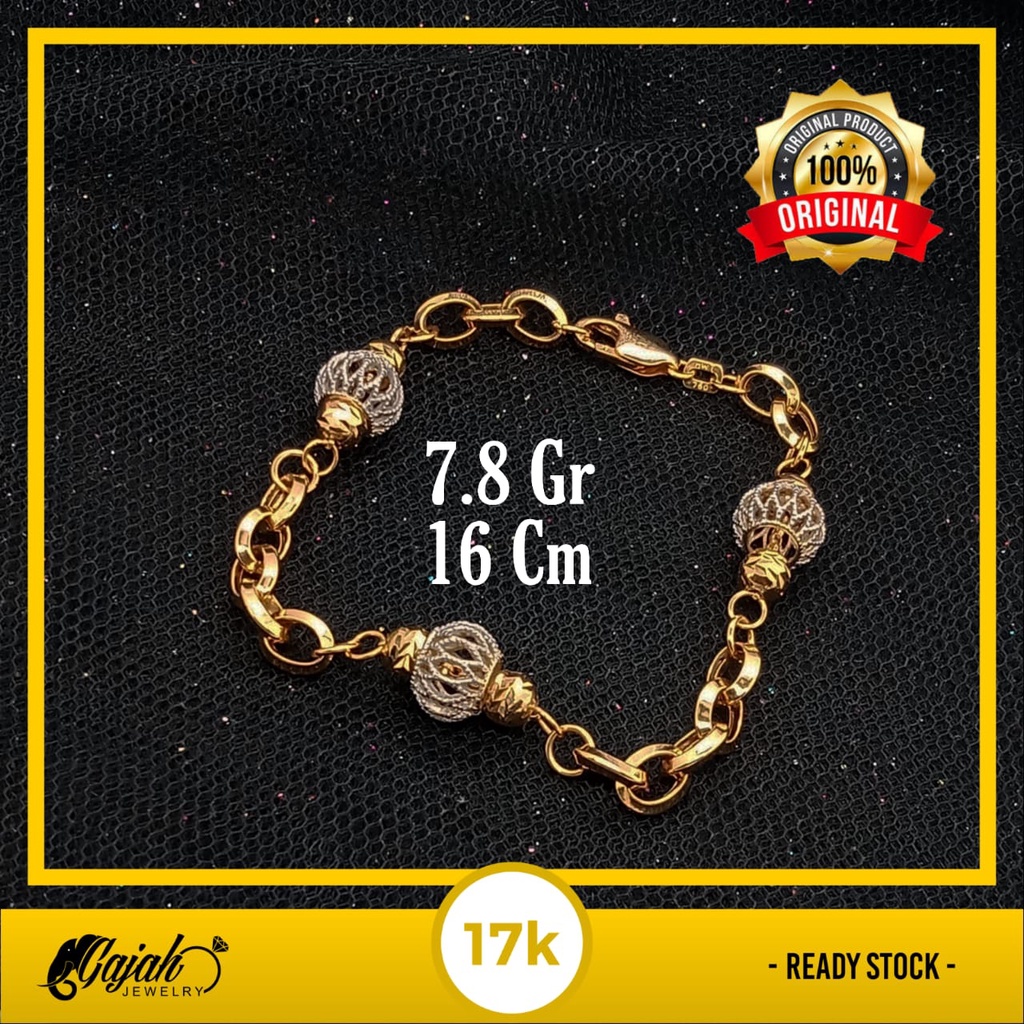 Gelang Emas 17K - 7.8 Gr Kadar 750 - 4564