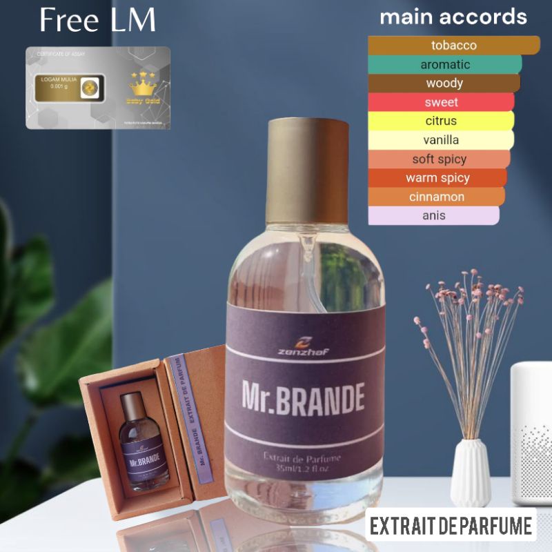 EXTRAIT PARFUM MR BRANDE 35ML FREE LM