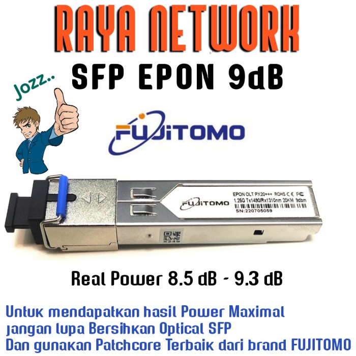 Terlaris Sfp Epon 9Db Fujitomo