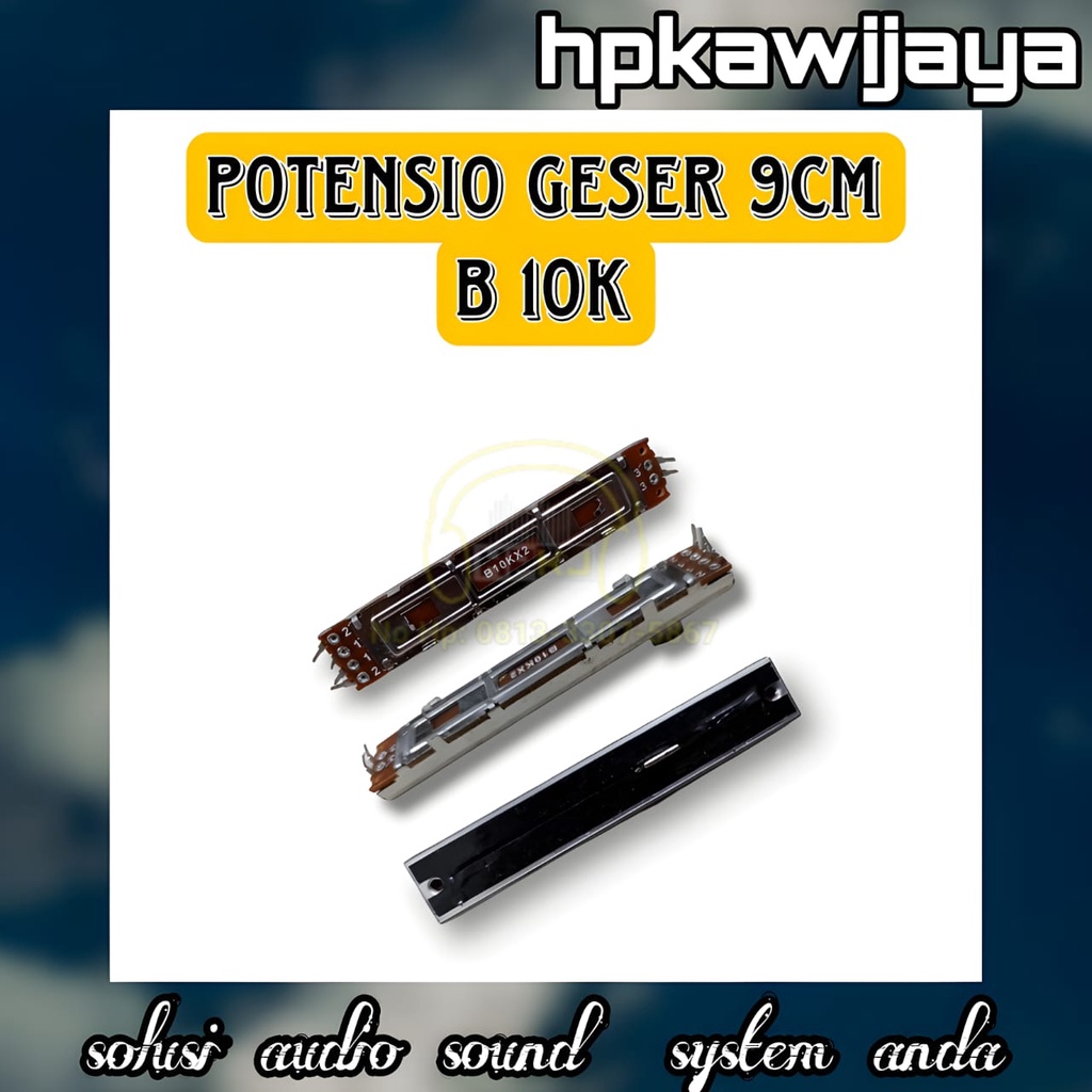 POTENSIO GESER B10K MONO 9CM POTENSIO GESER MONO B10K 9 CM