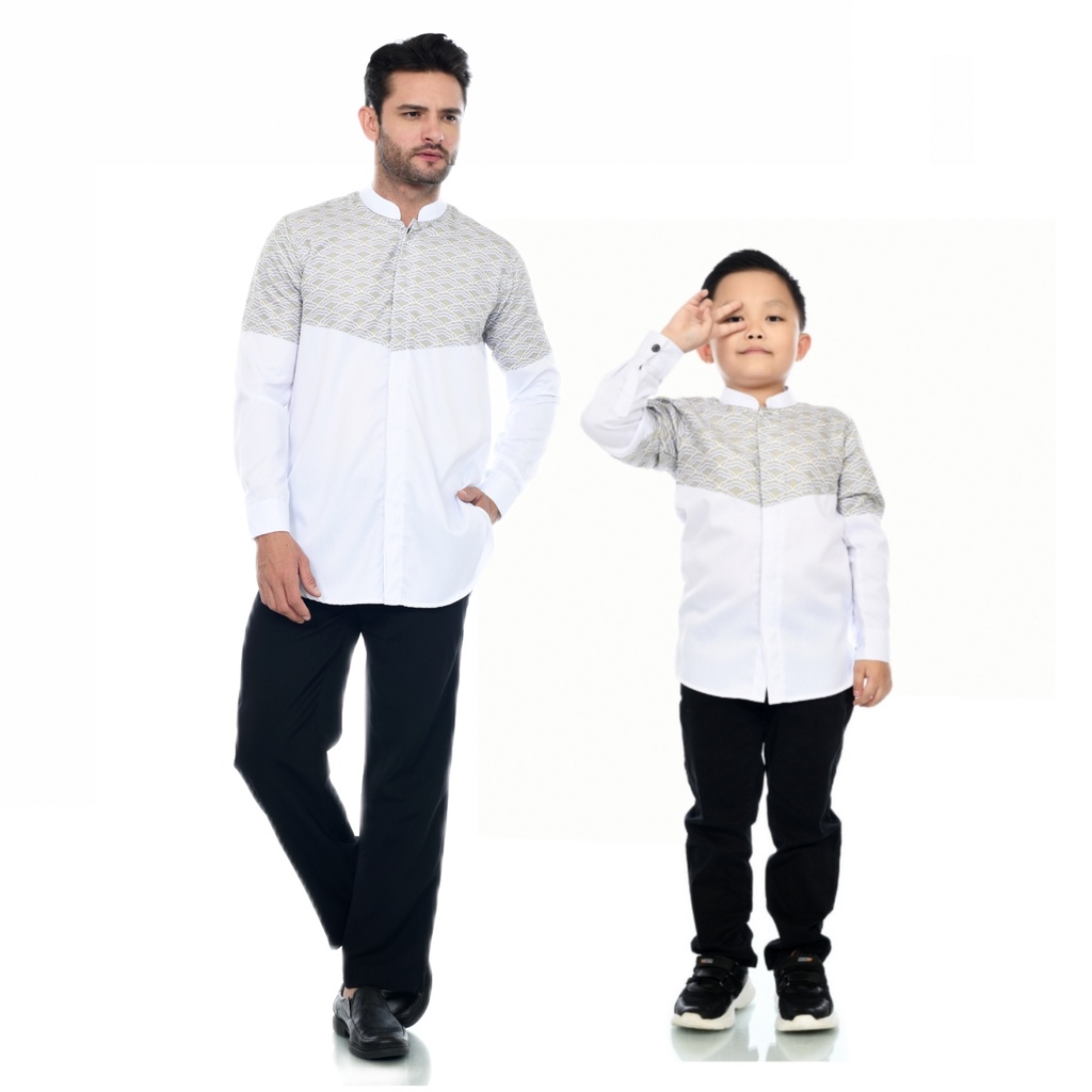 Baju Koko Couple Ayah Anak Koko Pria Kurta Pakistan