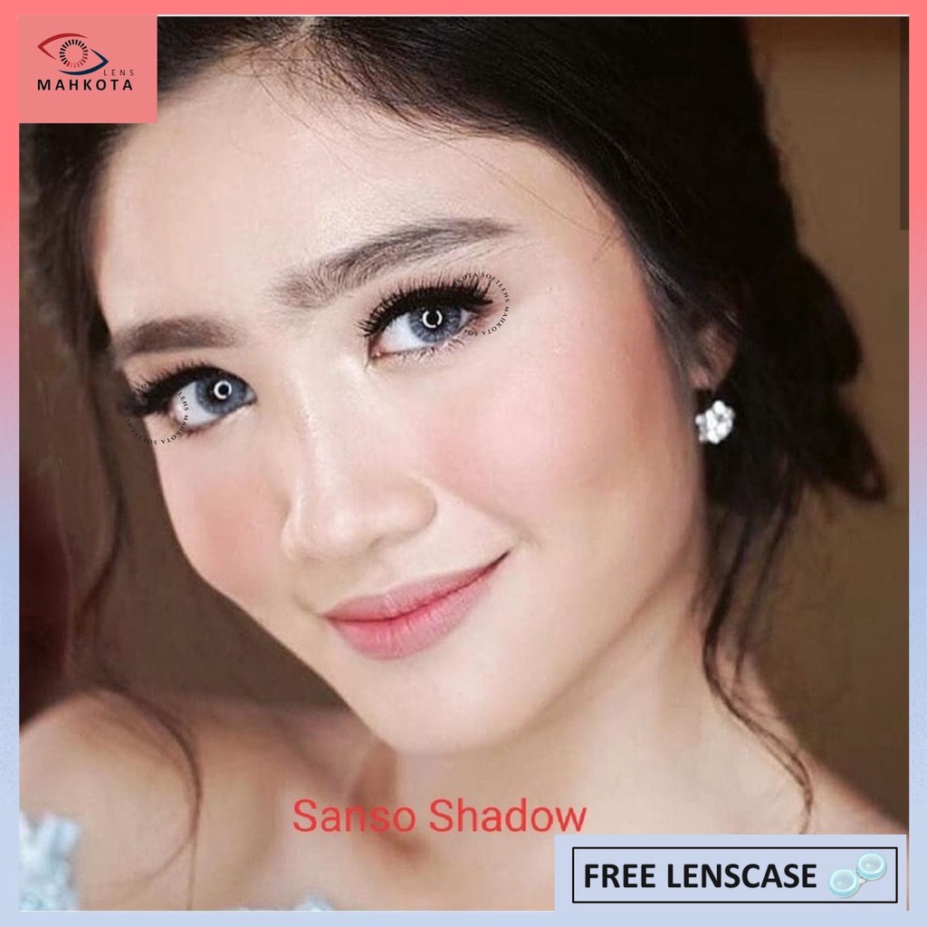 Softlens X2 Sanso Color / NORMAL &amp; MINUS (-0.50 s/d -3.00) SHADOW CAPPUCINO PEARL RADIANCE / 14.5MM