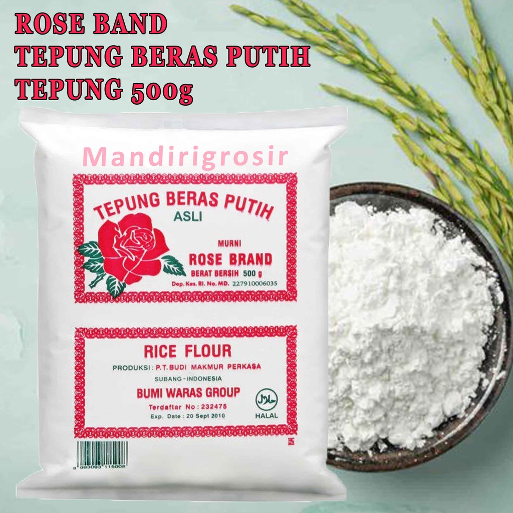 Rose brand* Tepung beras putih* 500g* tepung