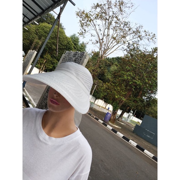 Topi Wanita Haji dan Umroh Bahan Rajut Premium