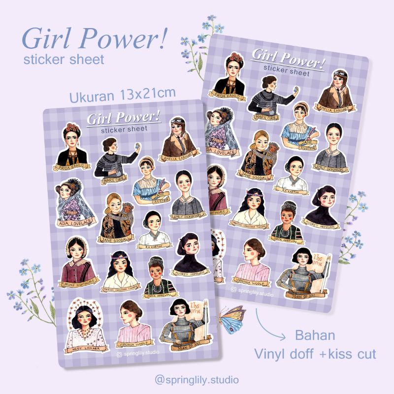 

Girl Power! Vinyl Waterproof Sticker for Journaling/planner/decoration