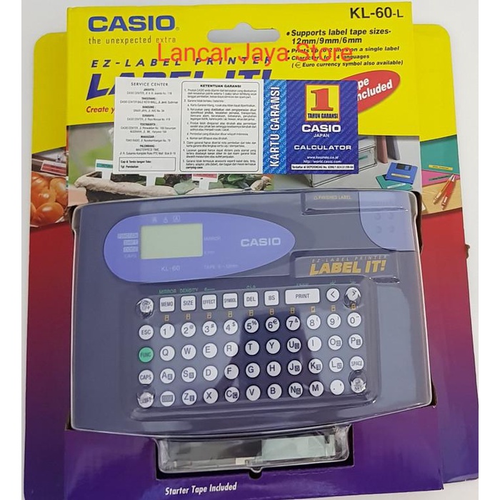 

Terlaris Casio Label Printer Kl60/Printer Label It Casio Kl-60L/Casio Printer