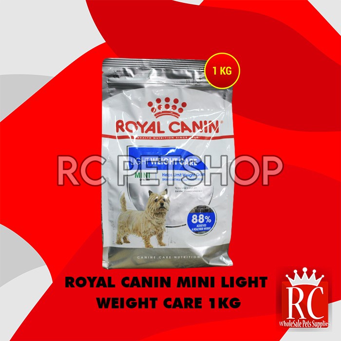 Makanan Anjing Royal Canin Mini Light Weight Care  1 KG