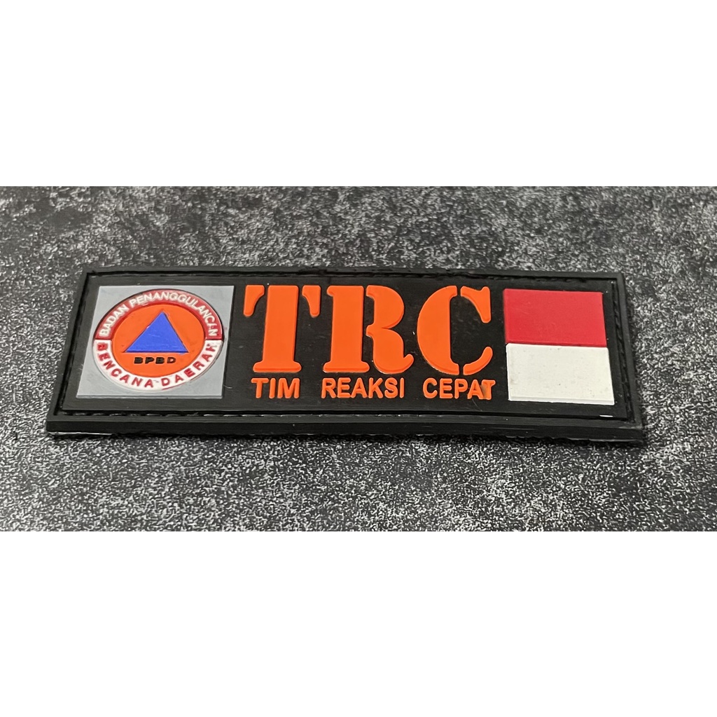 Patch TRC BPBD (Kecil) - Patch Velcro BPBD - Prepetan Tim Reaksi Cepat