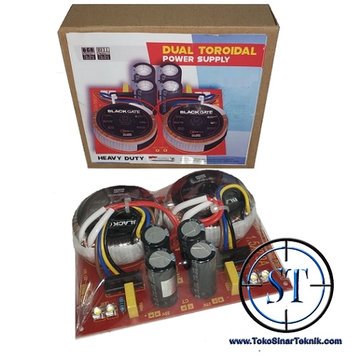 Kit Power Suply Dual Toroid 3A Ct 25V Heavy duty Bombardir BLACKGATE Travo 2 Toroidal 3 Amper Murni