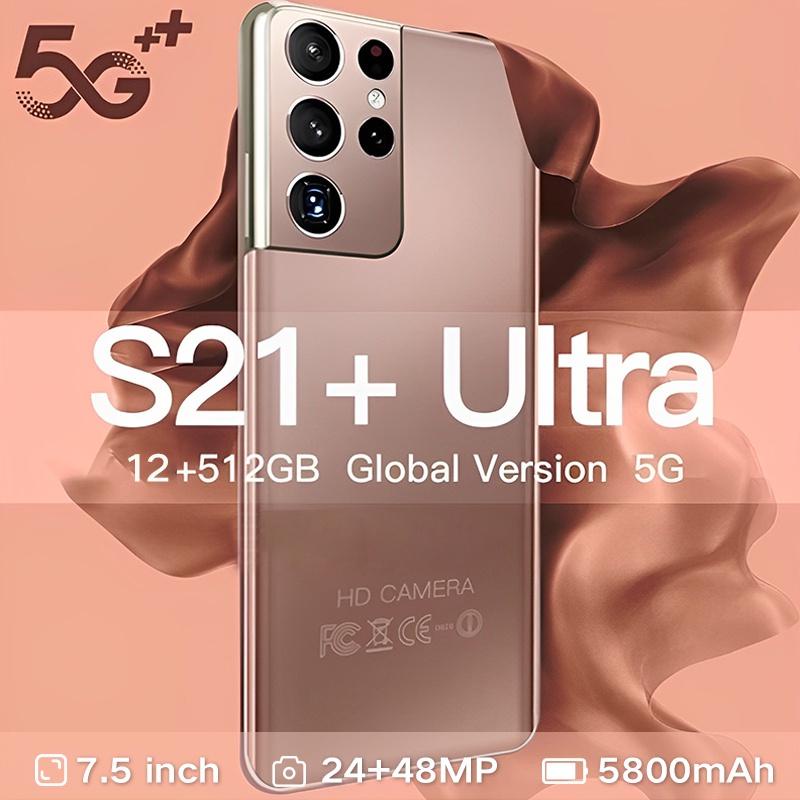 【COD+Pengiriman lokal】Galaxy S21 Ultra 7.5Inci Hp Smartphone RAM 12GB+512GB Handphone Murah Promo cu