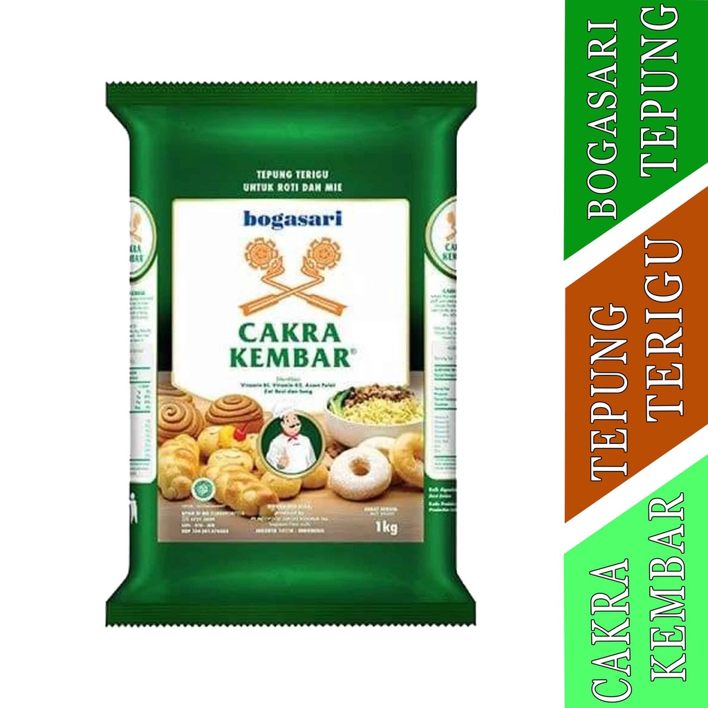 

Bogasari-Tepung Terigu- Cakra Kembar- 1kg