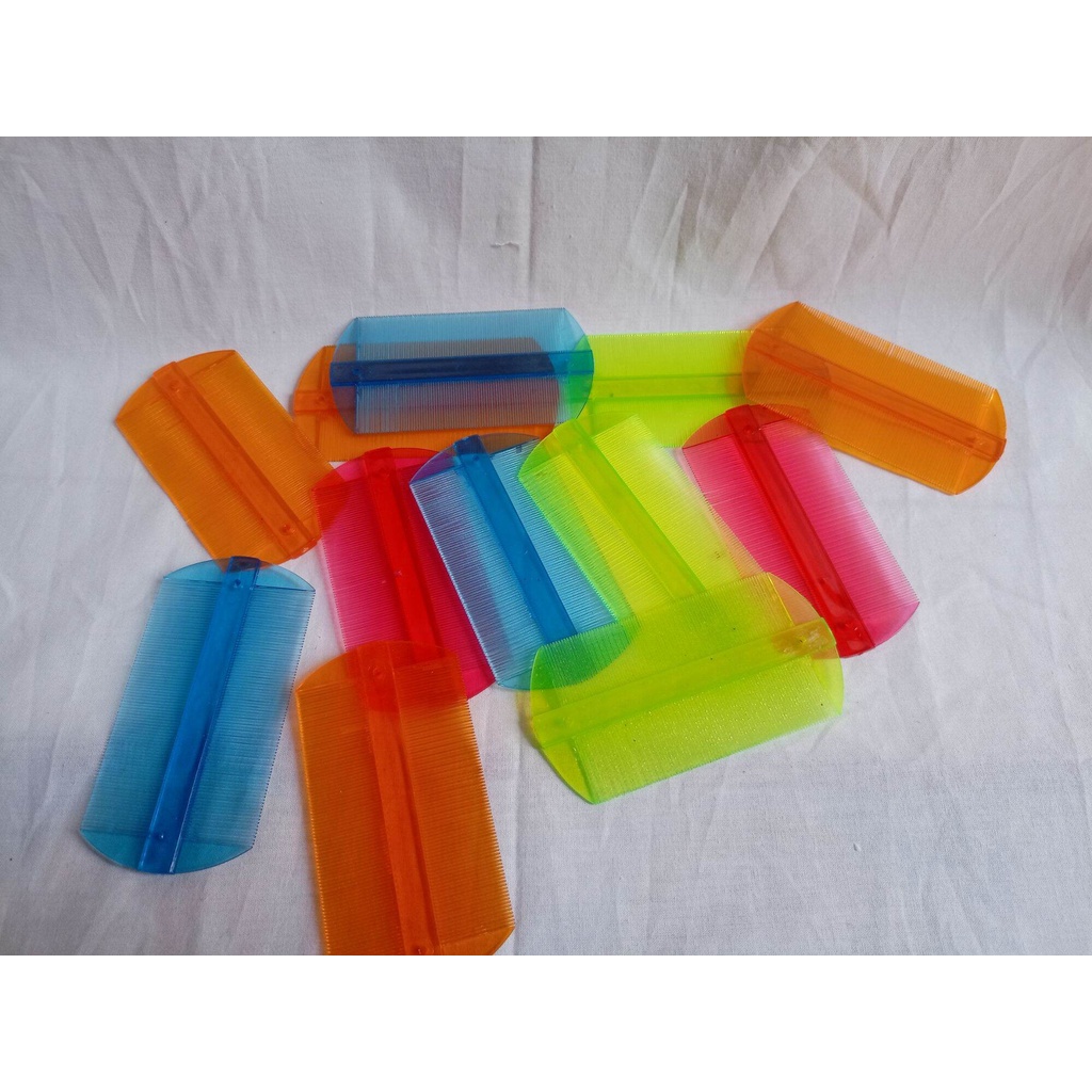 `ღ´ PHINKL `ღ´ Serit Kutu Baru Plastik warna warni hair comb