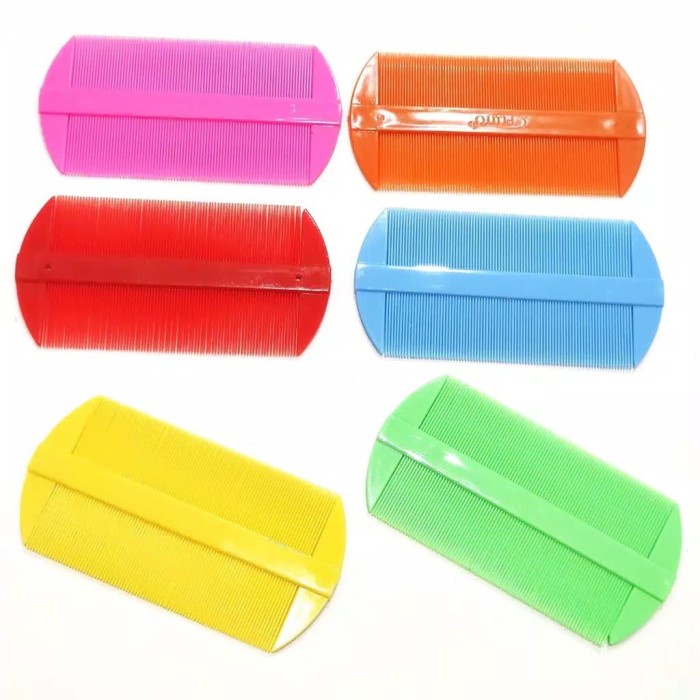 `ღ´ PHINKL `ღ´ Serit Kutu Baru Plastik warna warni hair comb