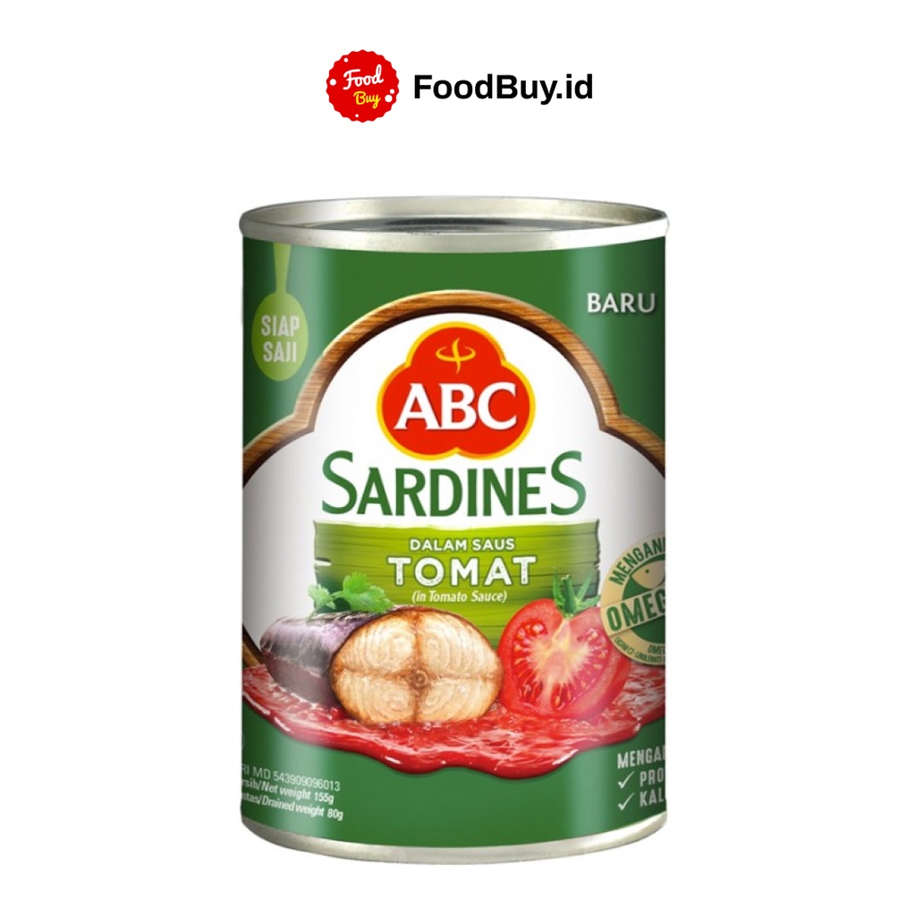 

ABC Sardines Saus Tomat 155 gr