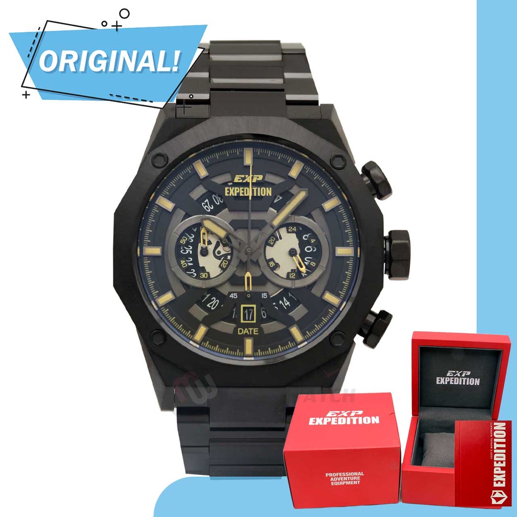 Jam Tangan Pria Analog Expedition 6834MC E6834 E 6834 MC 6834 MCBIPBAIV Original Garansi Resmi