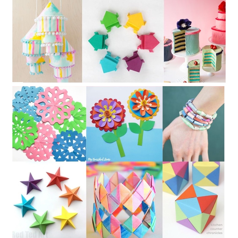 [1 Set] Character Craft Paper / Ornamen Craft / Diy Inspured / Craft For Kids / Diy Kerajinan Tangan Anak / Diy Mix