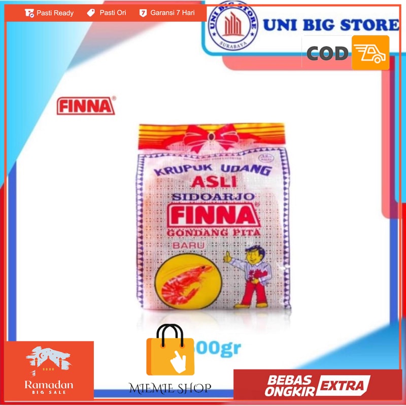 

FINNA Kerupuk Gondang Pita - Krupuk Udang 500gr Shrimp Crackers
