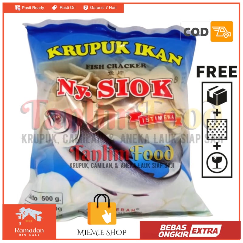 

Kerupuk / Krupuk Ikan Ny Siok 500gr - TanlimFood