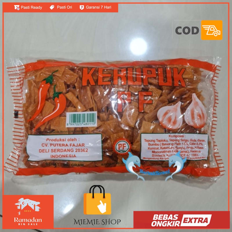 

Kerupuk PF BAWANG PEDAS Asli Medan 500gr