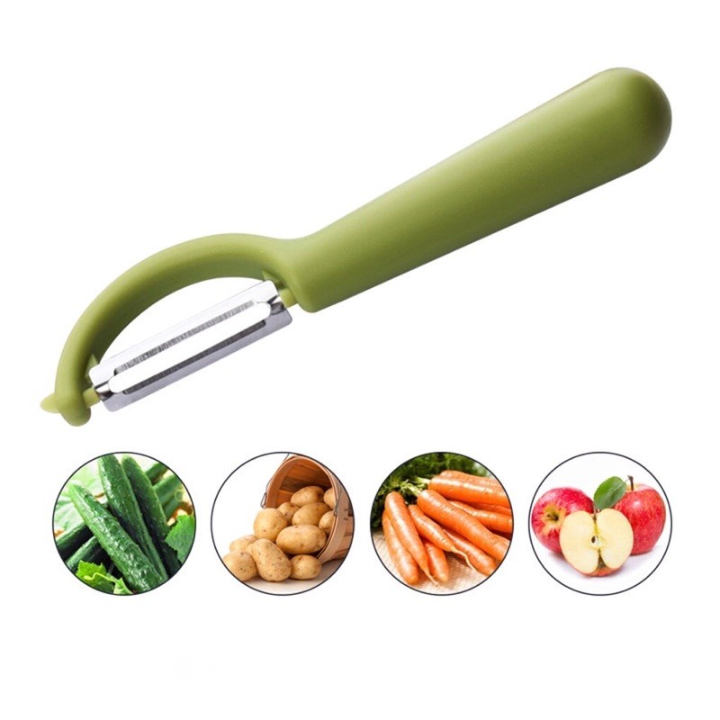 SS Peeler Pengupas Buah Kentang Wortel Fruit Slicer Pisau Kupas Bahan Stainless Steel Murah Import