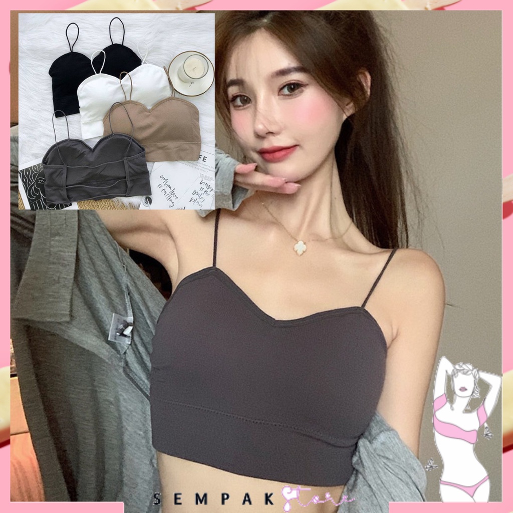 SS Bra Wanita 6592 Bh Crop Top Ala Korea Pakaian Dalam Wanita Bra Fashion Tali Kecil Cup Import