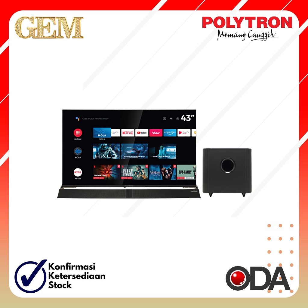 POLYTRON LED TV Smart 43 Inch 43BAG5959