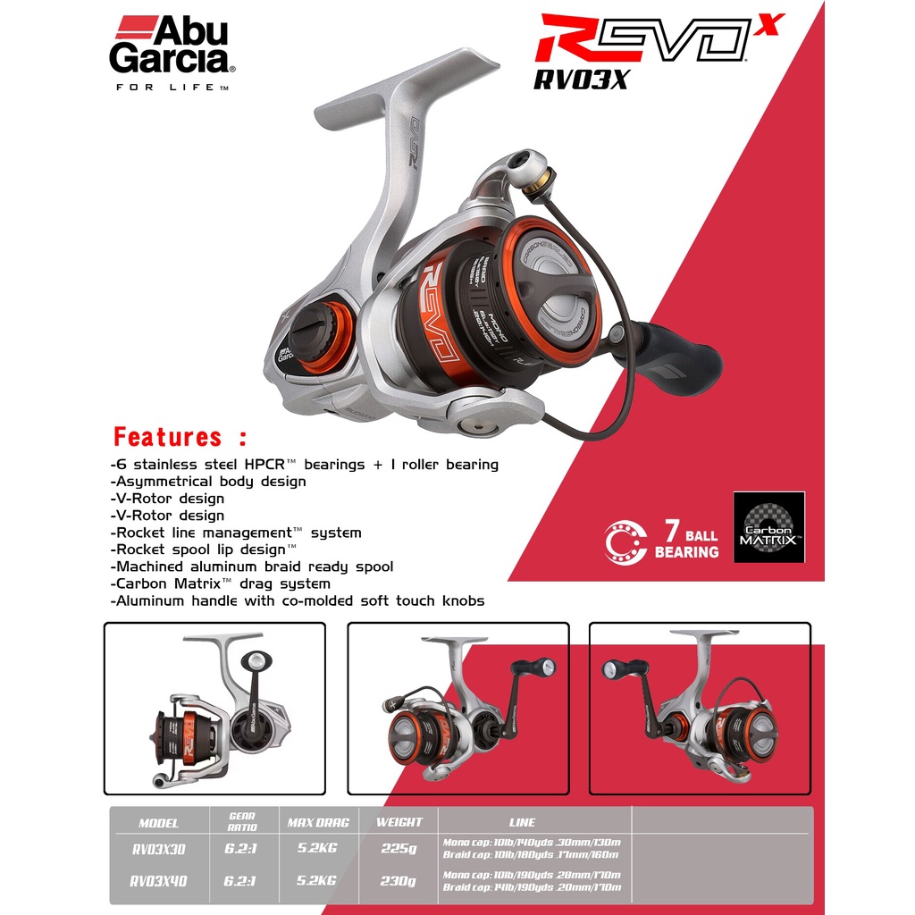 Reel pancing spinning Abu Garcia Revo3 X