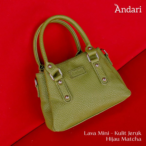 LAVA Bag Varian Kulit Jeruk - Leopard - Gold - Silver Original by Andari Tas Selempang Wanita