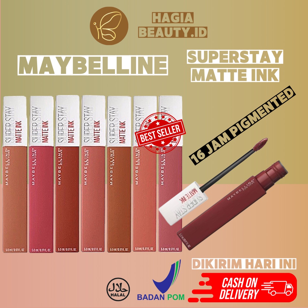 Bisa COD - Maybelline Superstay Matte Ink City Liquid Lipstick