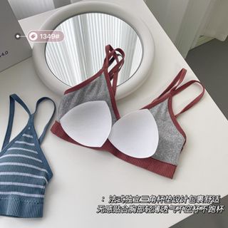 SS Bra Wanita Model Garis 6705 Tanpa Kawat Bahan Lembut Bh Sexy Premium Asian Style Pakaian Dalam Wanita Elastis Sexy Busa Import