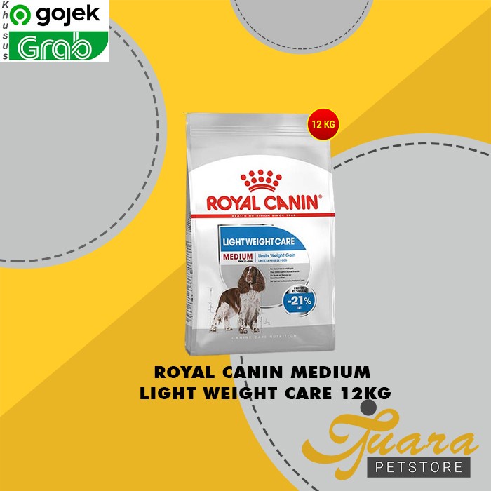 GOSEND Makanan Anjing Royal Canin Medium Light Weight Care 12 KG
