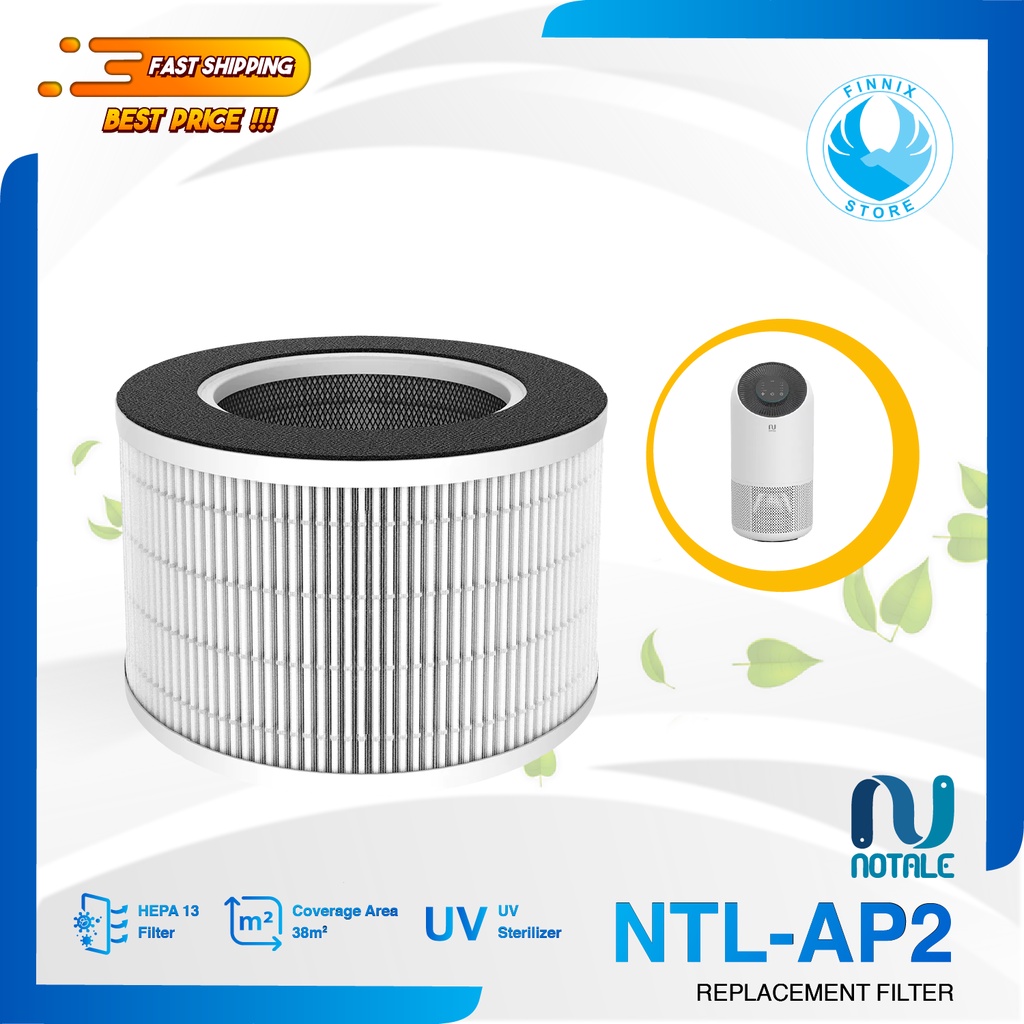 Notale HEPA 13 Filter Pengganti For Notale Air Purifier Toza Plus