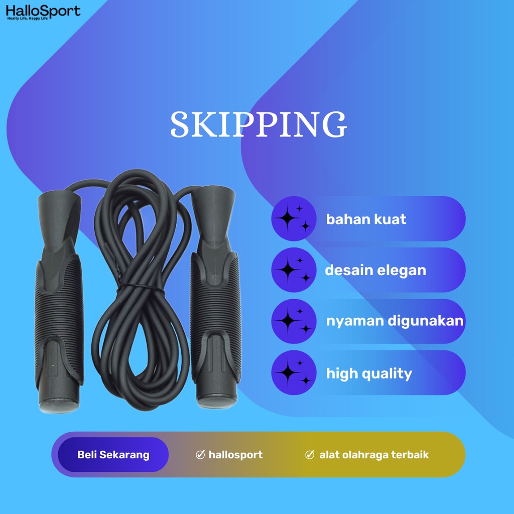 Skipping Lompat Tali Alat Fitness Rumahan Alat Olahraga Lompat Tali Frasser 5006 Tali Lompat Skippin