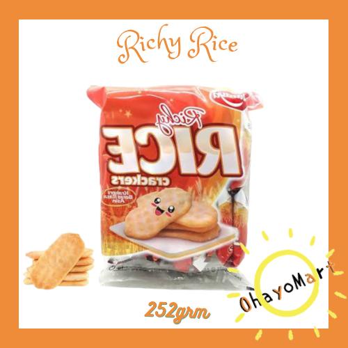 Naraya Richy rice/ krakers beras/ crackers rice/ snack ringan &quot;naraya&quot; 252grm