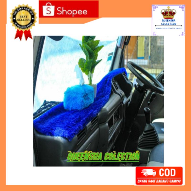 Alas Dashboard Mobil sarung tisu Aksesoris Mobil Ukuran 150x50cm / kain bulu rasfur lembut masuk sem