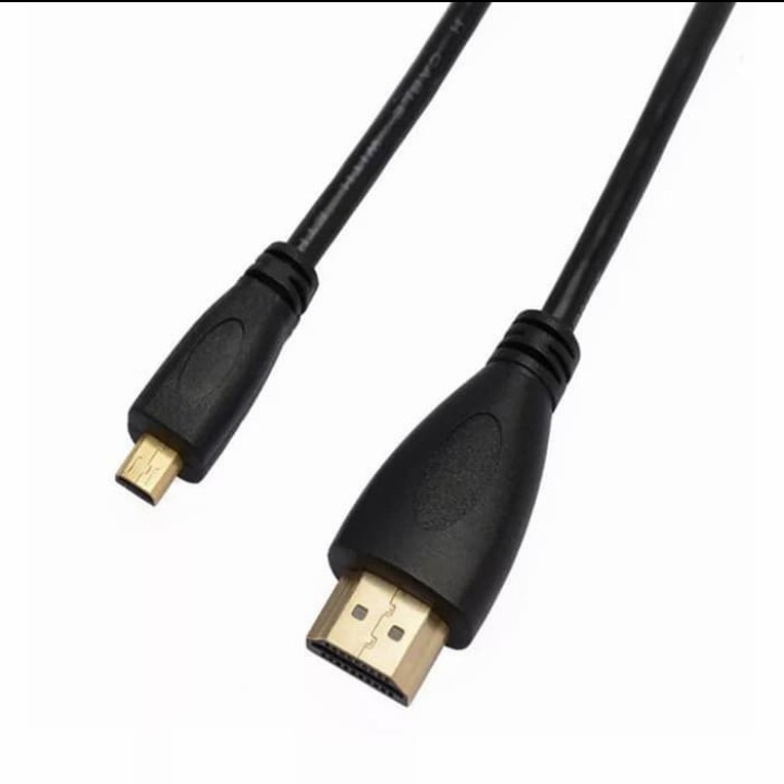 Micro hdtv to hdtv cable NB 5m m-m gold 1080p full hd for laptop camera - kabel micro hdtv to hdtv 5 meter